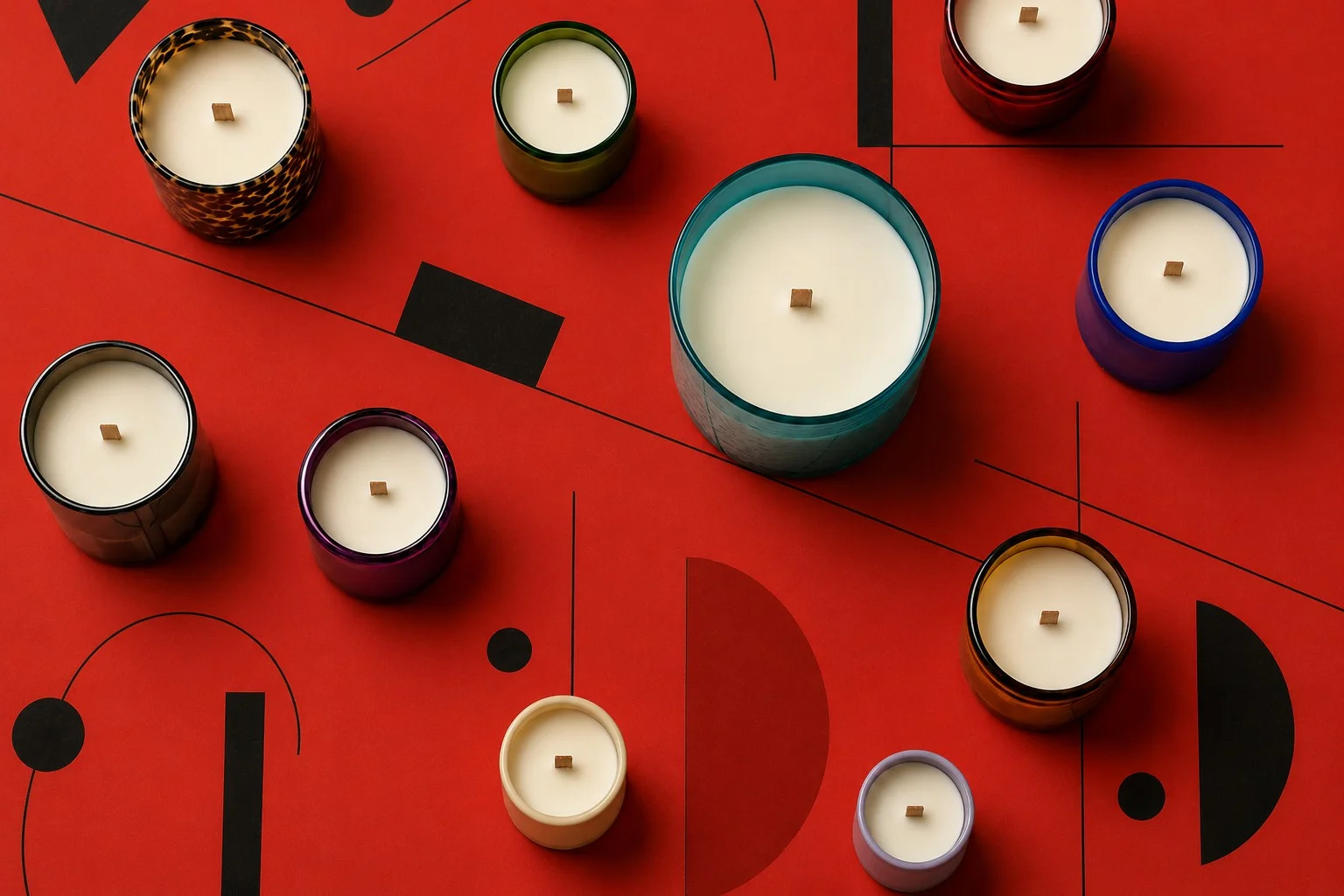 Composizione di candele · forme